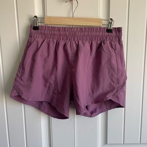 BALEAF Women's 4" Running Athletic Shorts with Liner Zipper Pockets